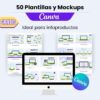 50 plantillas y mockups canva para infoproductos