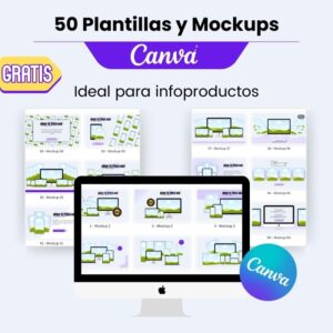 50 plantillas y mockups canva para infoproductos