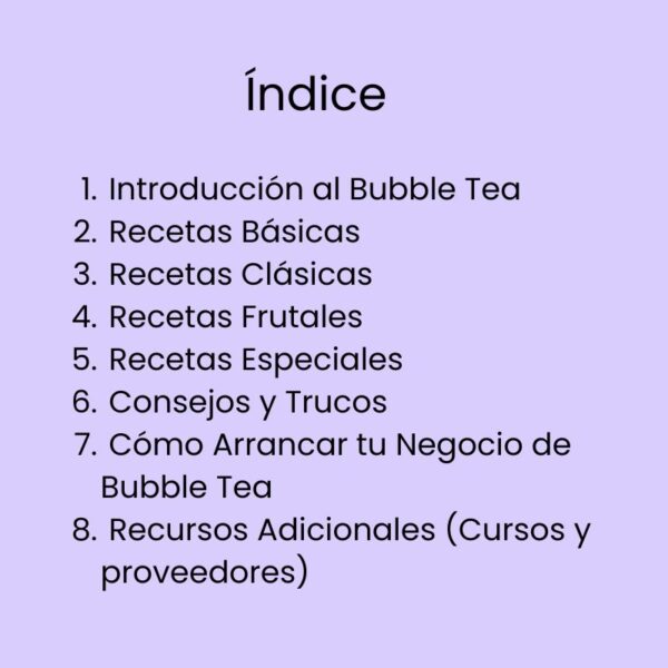 recetas buuble tea