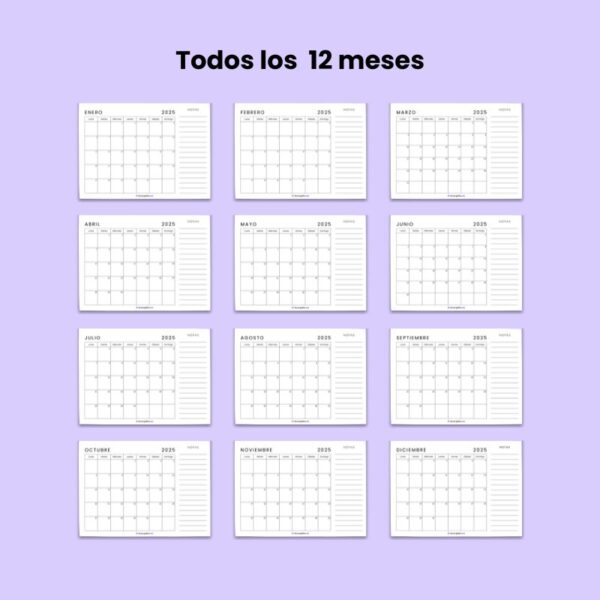 2025 calendario