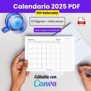 calendario 2025 para imprimir