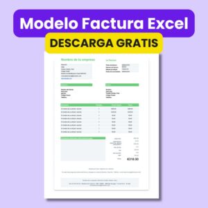 Modelo Factura Excel Profesional