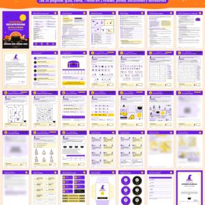 Escape room de Halloween para niños: las 35 páginas del PDF para imprimir