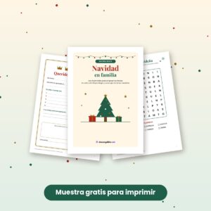 Muestra gratis de imprimibles de Navidad: carta a los Reyes Magos y sopa de letras navideña